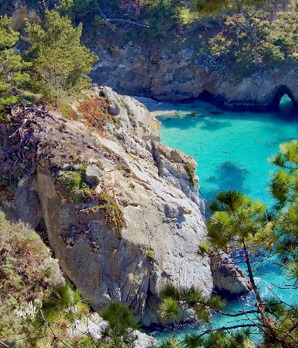 China Cove, Point Lobos, Carmel, California - Canvas Giclee
